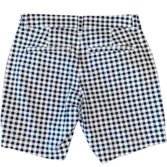 OLD Navy Everyday Mid-Rise Navy Gingham Check Size 0 - Picture 2 of 4